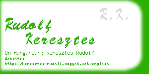 rudolf keresztes business card